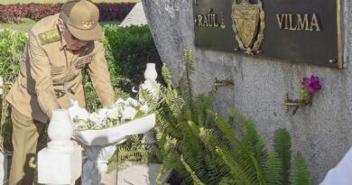 Raúl Castro y Díaz-Canel honran la memoria de Vilma Espín (+ Video)