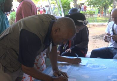 Sandinenses realizan campaña de recolección de firmas en apoyo al pueblo de venezuela.
