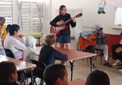Proyecto Cámara Chica y grupo Renacer realizaron una actividad en saludo al 4 de abril en la escuela especial Augusto César Sandino